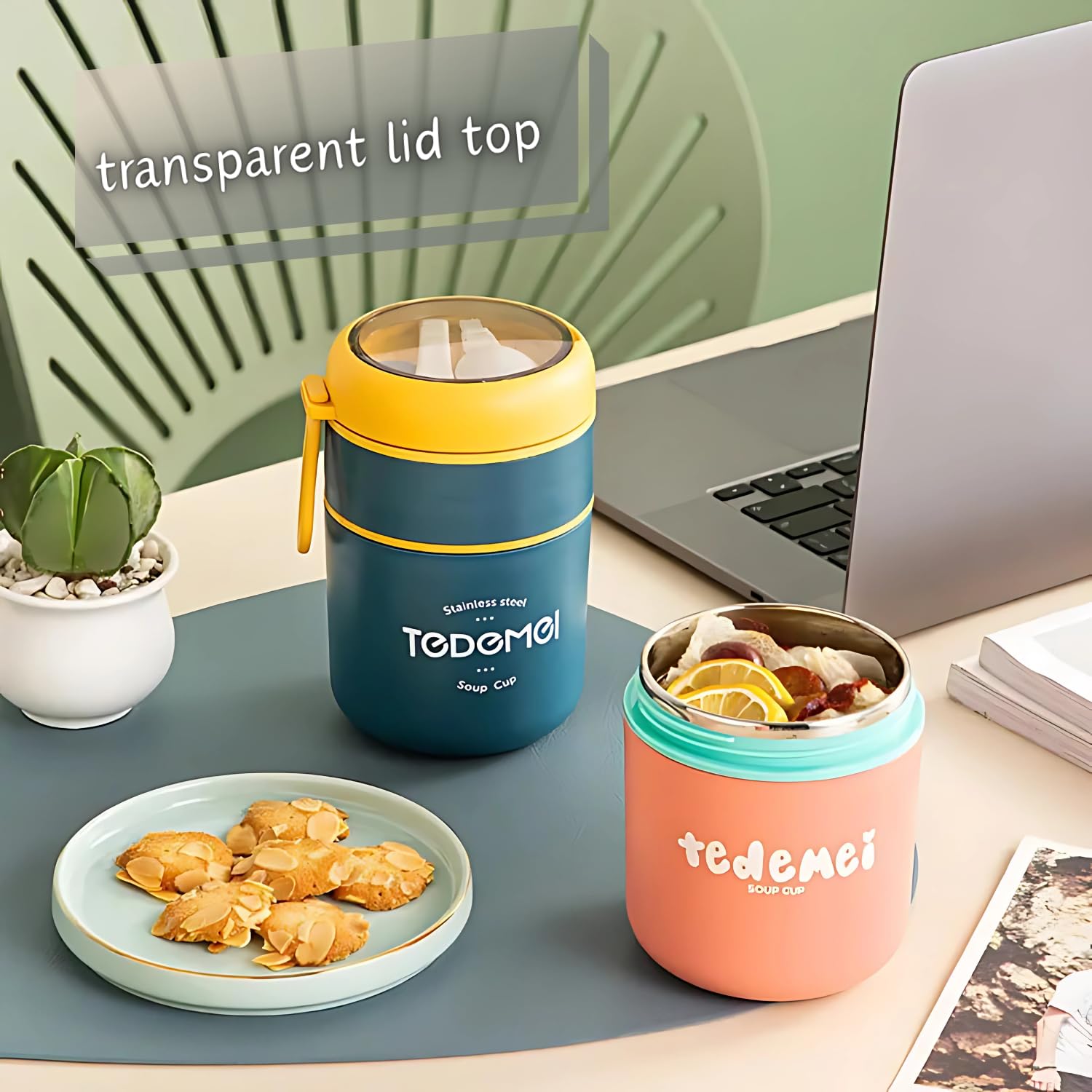 Mini Muffets Double Layer Multipurpose Soup or Lunch Box – Durable, Leak-Proof & Portable Food Container for Adults & Kids
