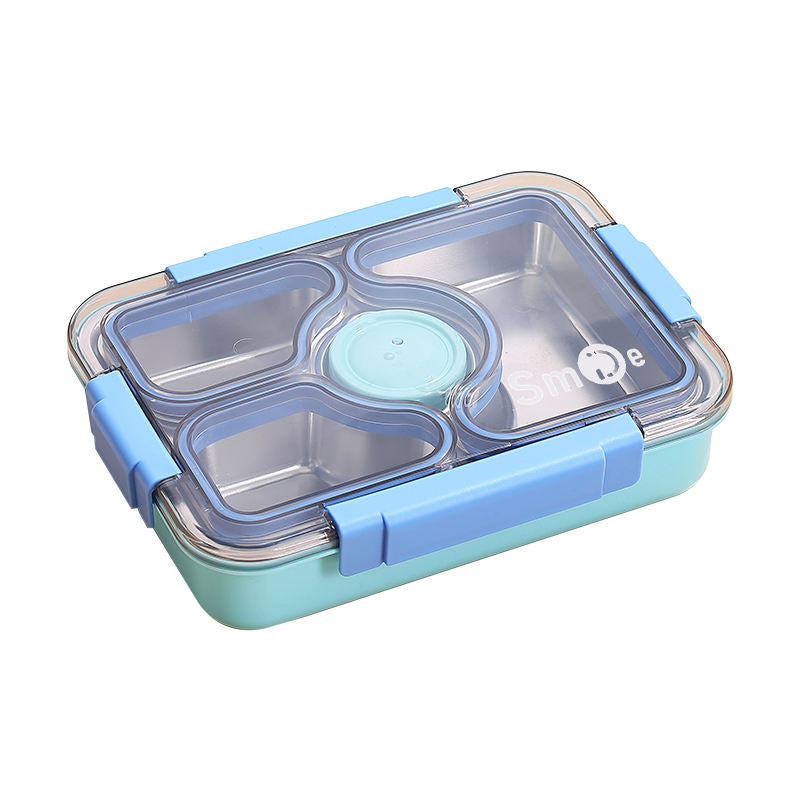 Mini Muffets 3 Compartments Lunch Box with Small Container – Durable & Leak-Proof Tiffin for Adults & Kids
