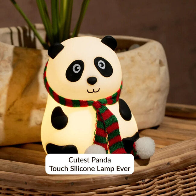 Mini Muffets Touch Silicone Panda Light – Night Light for Kids, Girls & Boys