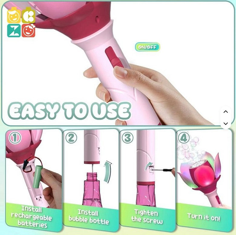 Mini Muffets Leak-Proof Bubble Wand for 3+ Age Kids – Safe & Durable Outdoor Bubble Maker Toy for Boys & Girls