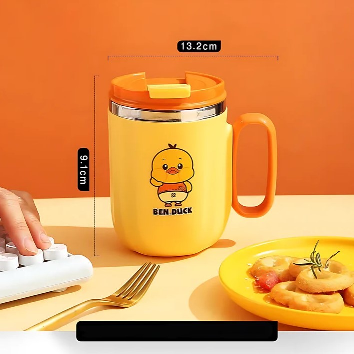 Mini Muffets Cute Duck Insulated Multipurpose Stainless Steel Mug