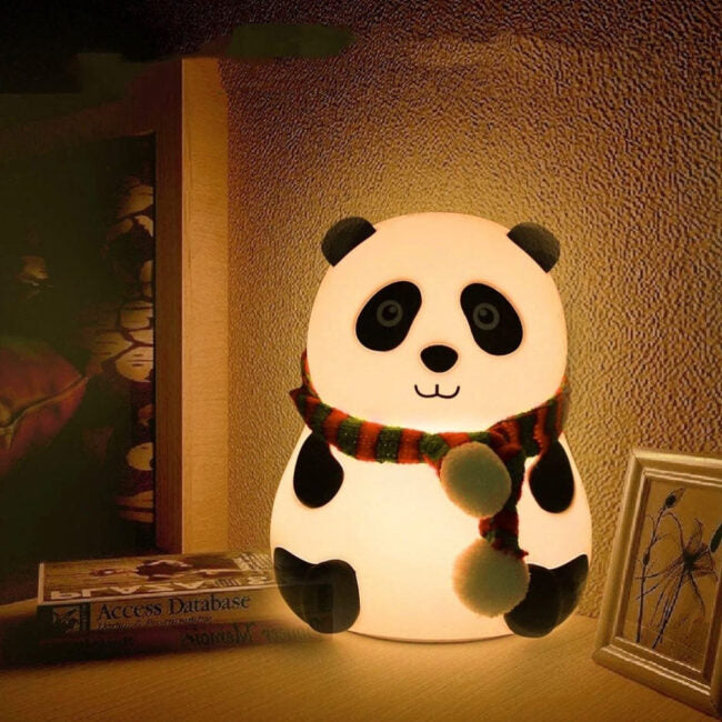 Mini Muffets Touch Silicone Panda Light – Night Light for Kids, Girls & Boys
