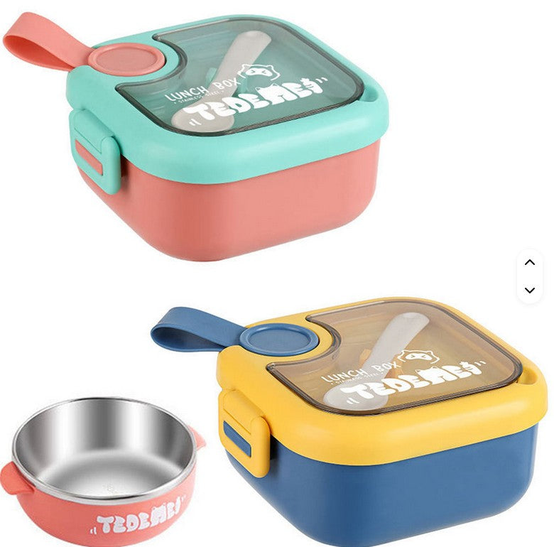 Mini Muffets Multipurpose Single Bowl Lunch Box – Compact Fruit & Food Container for Kids & Adults