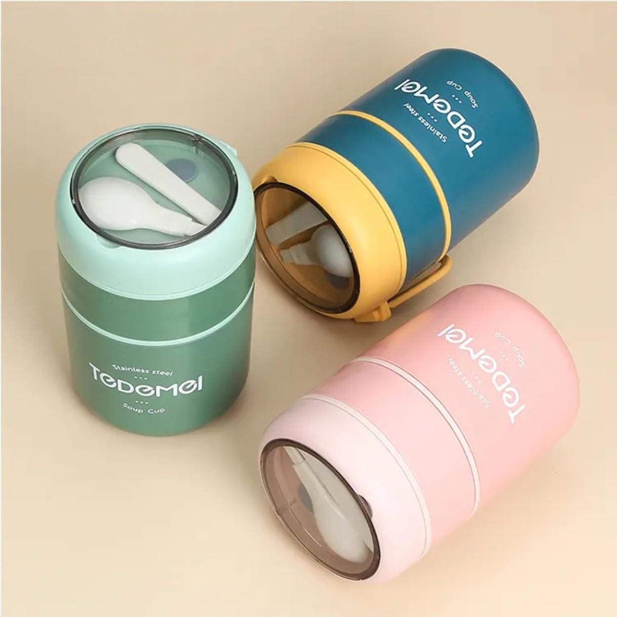 Mini Muffets Double Layer Multipurpose Soup or Lunch Box – Durable, Leak-Proof & Portable Food Container for Adults & Kids