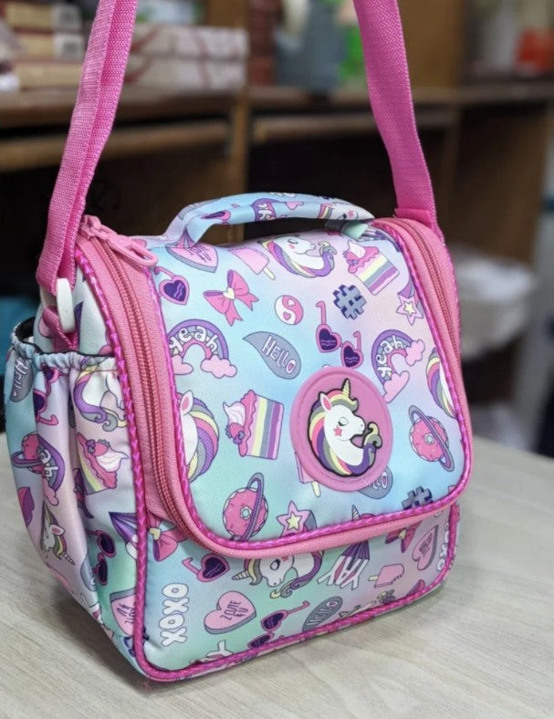 Mini Muffets Multipurpose Lunch Box Sling Bag for Kids