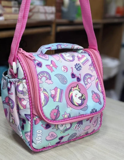 Mini Muffets Multipurpose Lunch Box Sling Bag for Kids