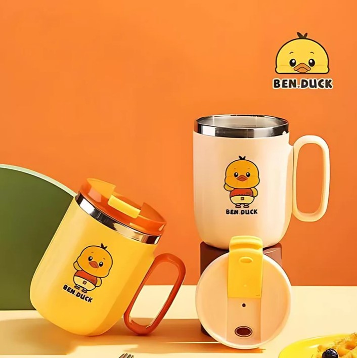Mini Muffets Cute Duck Insulated Multipurpose Stainless Steel Mug