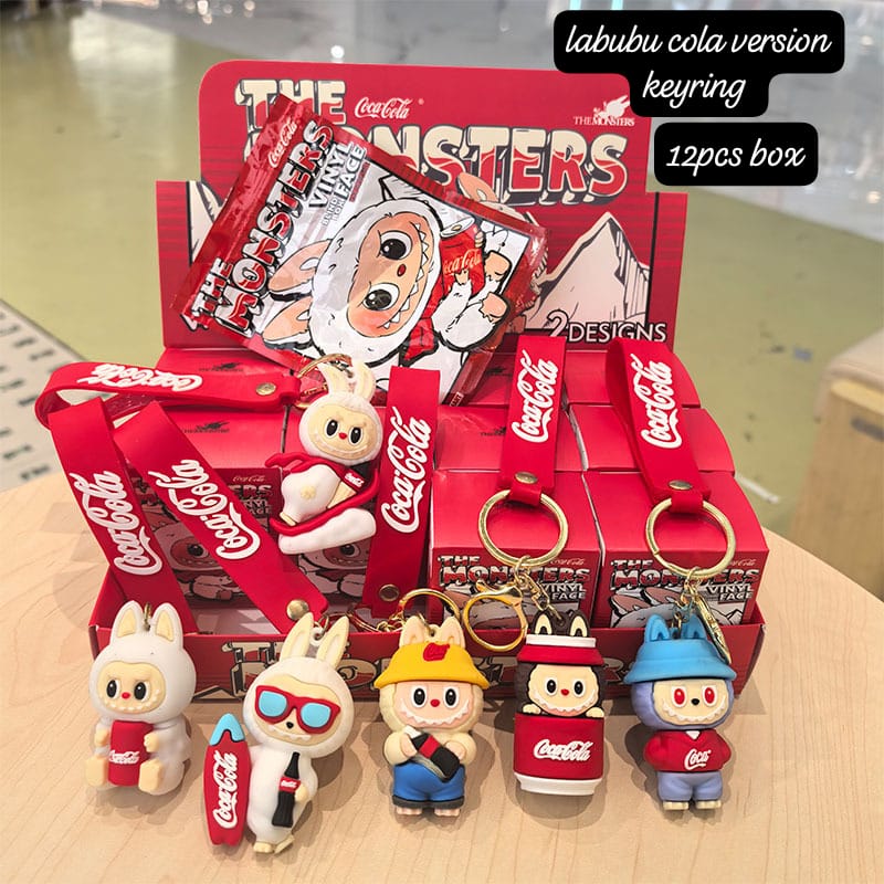 Mini Muffets Cute Labubu Coca Cola Series Keychains – Fun Collectible Key Ring for Kids &amp; Fans