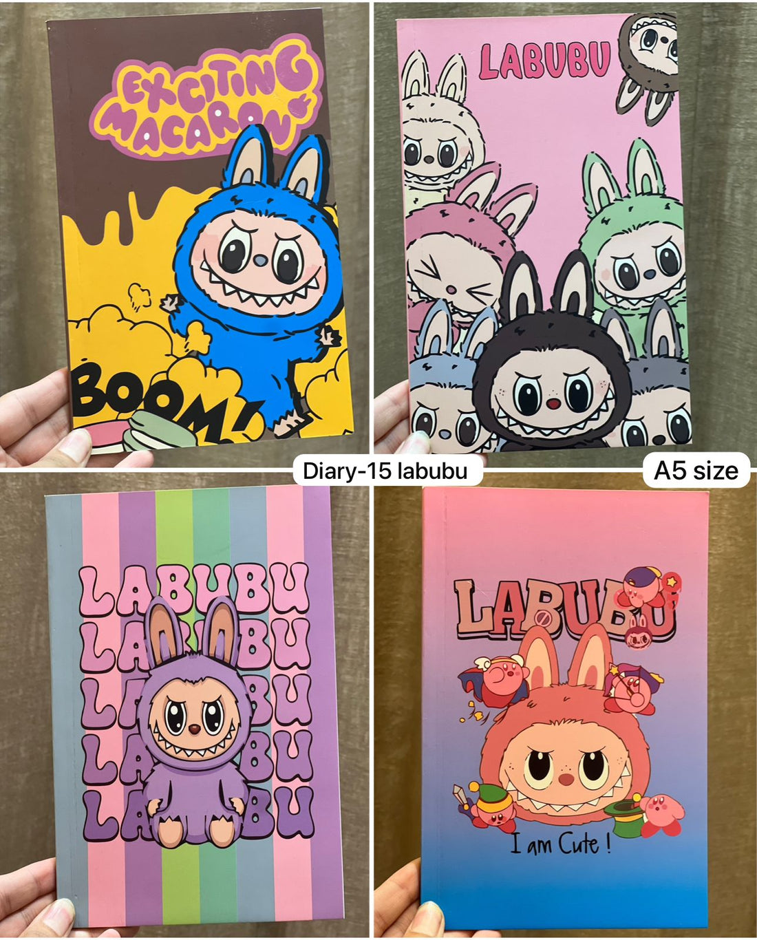 Mini Muffets Cute Labubu A5 Diary – Adorable Notebook for Kids, School &amp; Personal Use