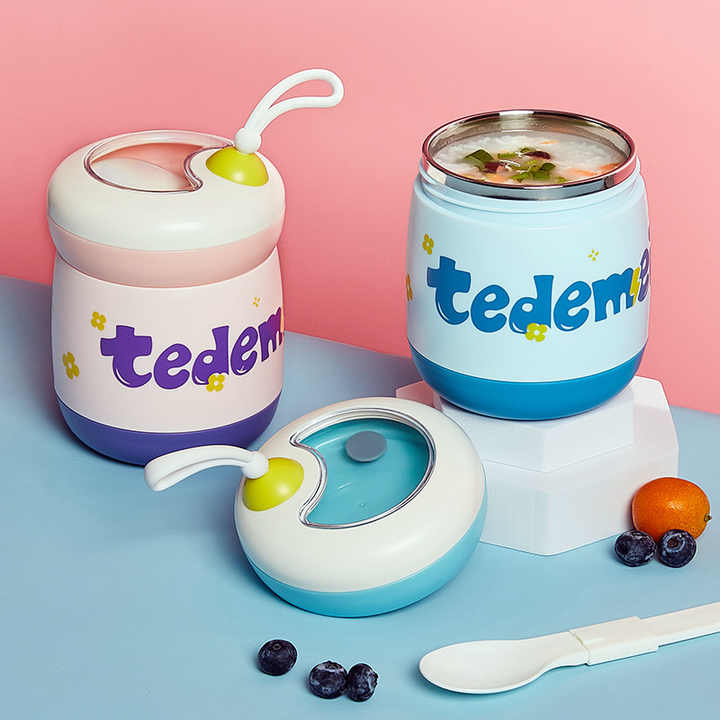 Mini Muffets Multipurpose Soup &amp; Fruit Cup Lunch Box – Portable Food Container for Kids &amp; Adults