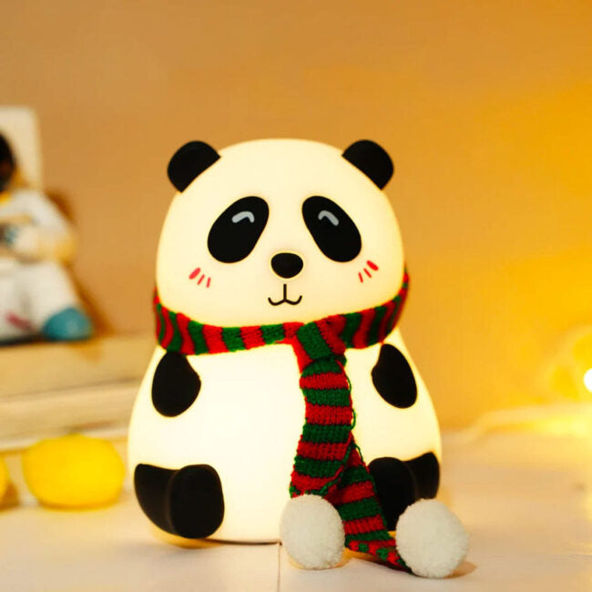 Mini Muffets Touch Silicone Panda Light – Night Light for Kids, Girls &amp; Boys