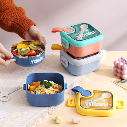Mini Muffets Multipurpose Single Bowl Lunch Box – Compact Fruit &amp; Food Container for Kids &amp; Adults