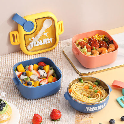 Mini Muffets Multipurpose Single Bowl Lunch Box – Compact Fruit &amp; Food Container for Kids &amp; Adults