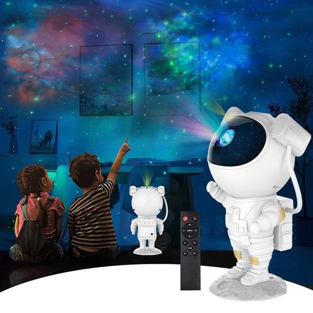 Mini Muffets Astronaut Light Projector – 360° Galaxy Star Projector with Timer &amp; Remote Control, Ideal for Bedroom, Home Decor &amp; Parties
