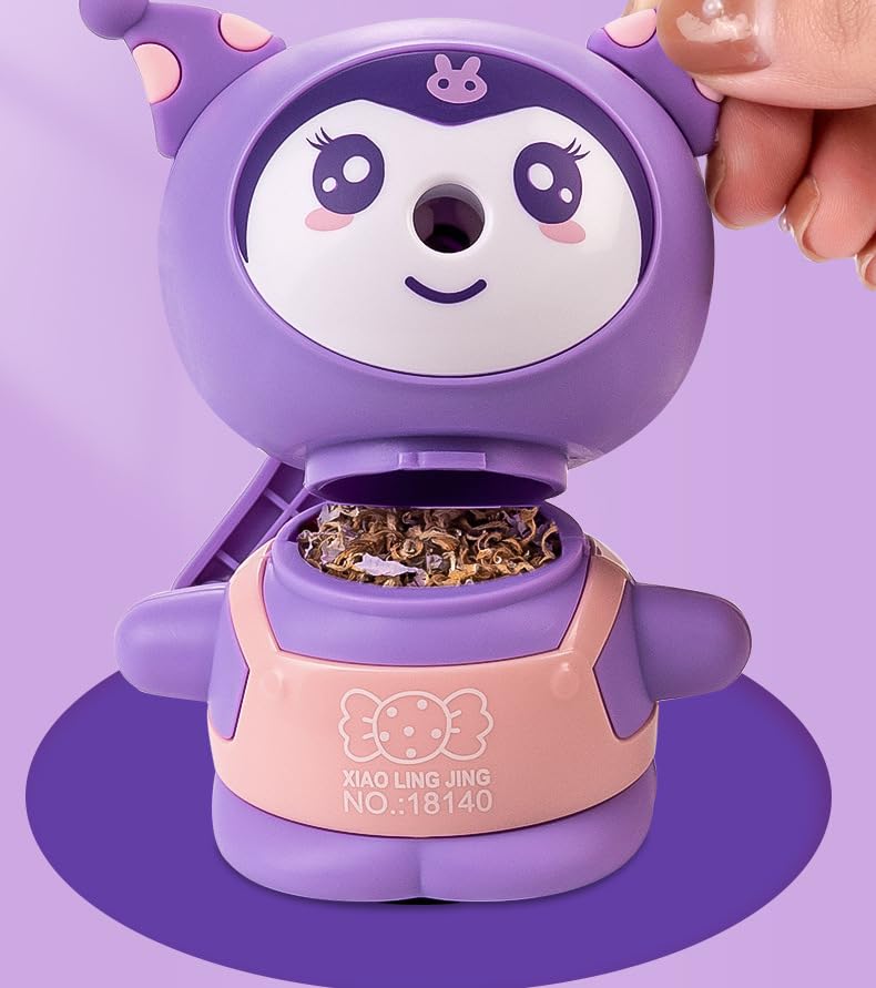 Mini Muffets Kuromi Sharpener for Kids – Cute &amp; Durable Pencil Sharpener for School &amp; Home Use