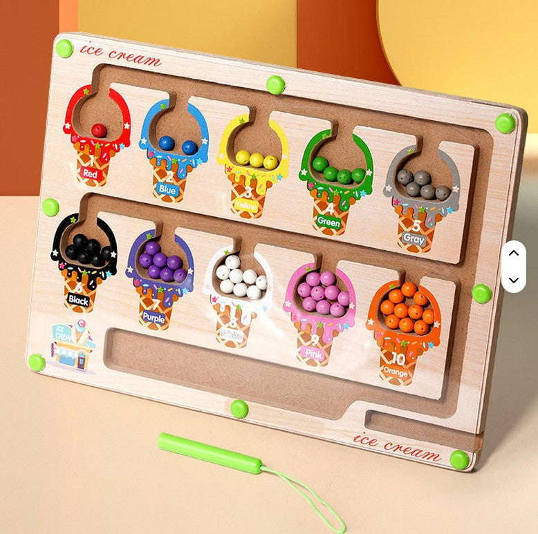 Mini Muffets Kids Magnetic Maze – Educational Brain Sharpening Puzzle Game for Kids, Improves Focus &amp; Problem Solving