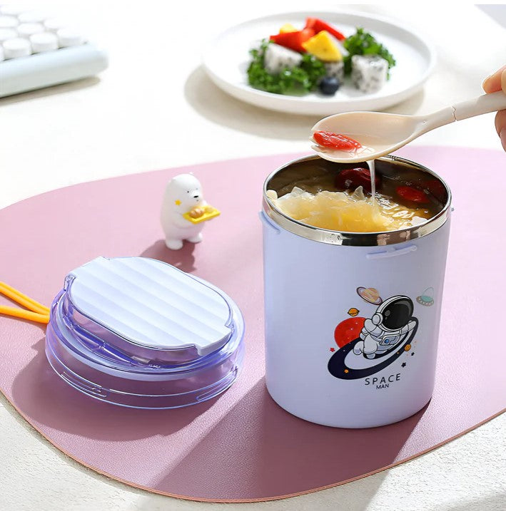 Mini Muffets Cartoon Printed Stainless Steel Multipurpose Cup Mug ( 530ml )