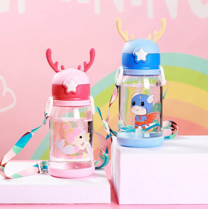 Mini Muffets Cartoon Print Plastic Sipper 500 ML BPA Free