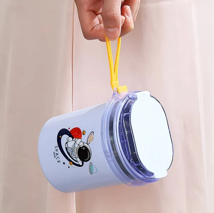 Mini Muffets Cartoon Printed Stainless Steel Multipurpose Cup Mug ( 530ml )