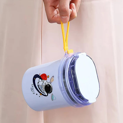 Mini Muffets Cartoon Printed Stainless Steel Multipurpose Cup Mug ( 530ml )