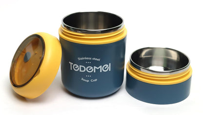 Mini Muffets Double Layer Multipurpose Soup or Lunch Box – Durable, Leak-Proof &amp; Portable Food Container for Adults &amp; Kids