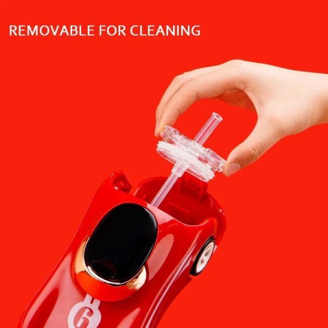 Mini Muffets Car Shaped 280ml Leak Proof Plastic Sipper Water Bottle BPA Free - 280 ML