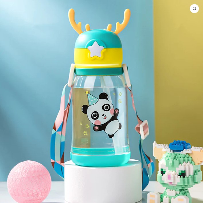 Mini Muffets Cartoon Print Plastic Sipper 500 ML BPA Free
