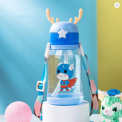 Mini Muffets Cartoon Print Plastic Sipper 500 ML BPA Free