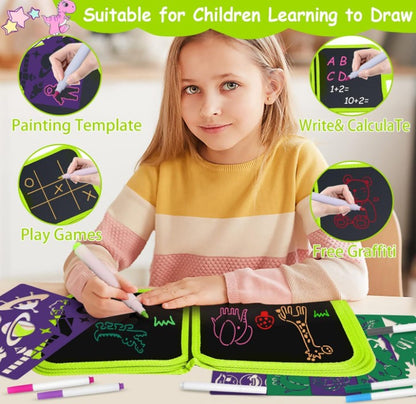 Mini Muffets Erasable Doodle Book for Kids with Watercolor Pens &amp; Reusable Pads