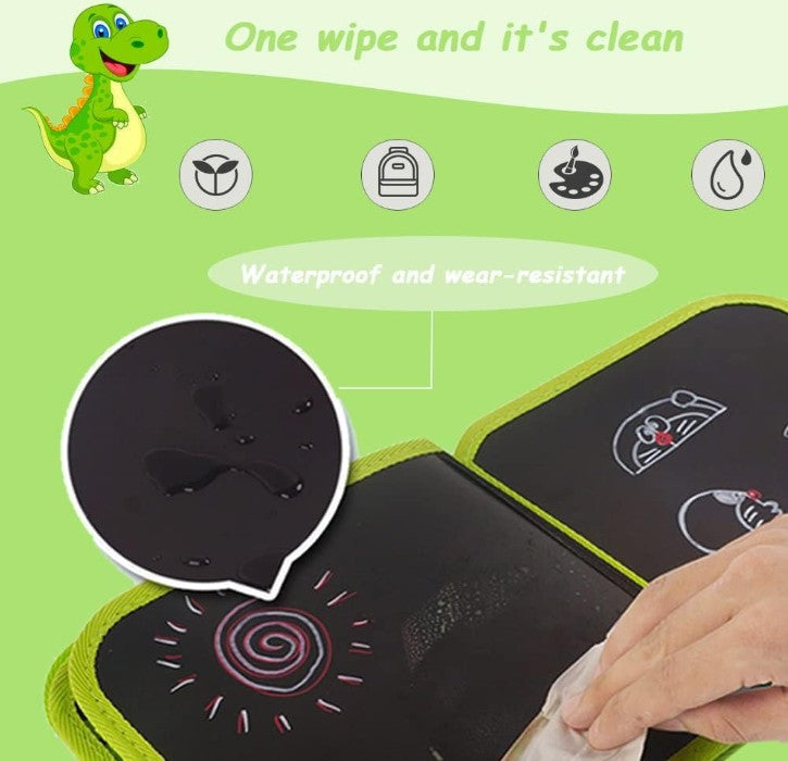 Mini Muffets Erasable Doodle Book for Kids with Watercolor Pens &amp; Reusable Pads